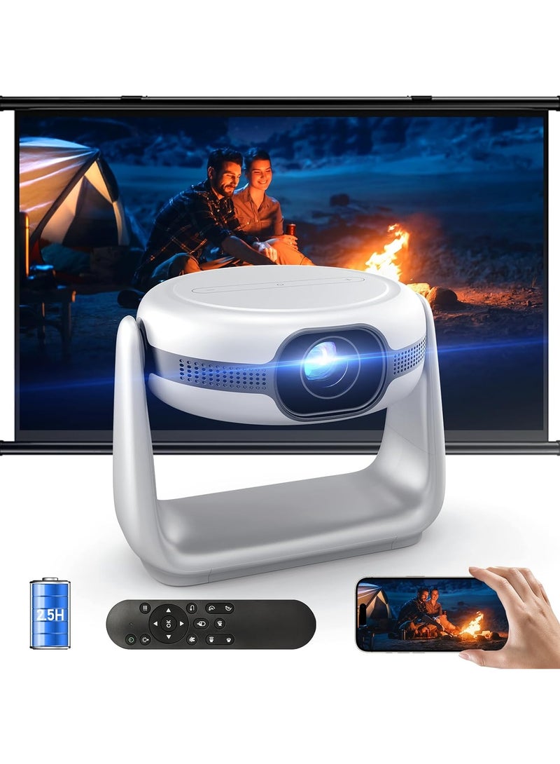فيبكا Projecter Full HD Projector Compatible Portable Cinema Projector - Image 1