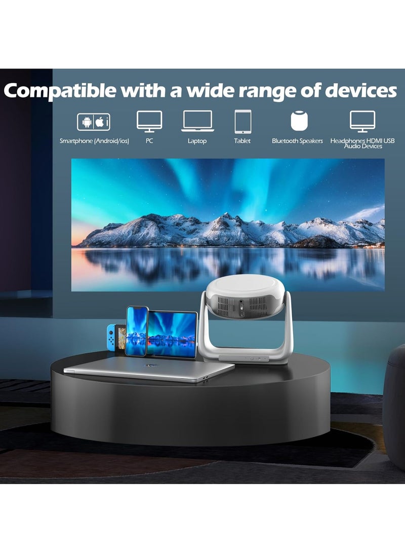 فيبكا Projecter Full HD Projector Compatible Portable Cinema Projector - Image 3