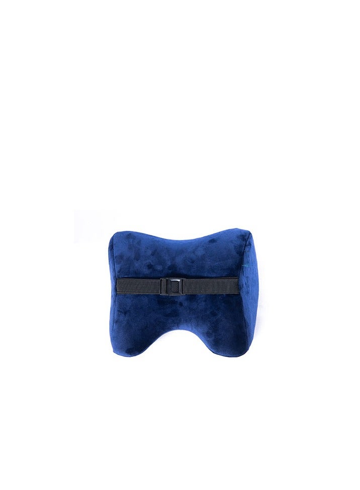 HT Comfortable memory foam head support pillow with a comfortable and soft touch for the car seat, suitable for use in travel and at home, blue - Image 3