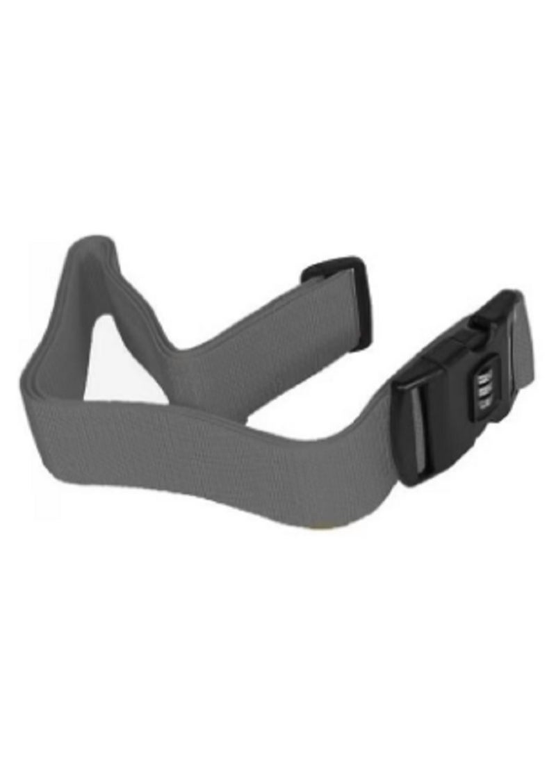 MARGOUN 2-Piece 3-Digit Lock Combination Luggage Belt Set Grey  - Image 2