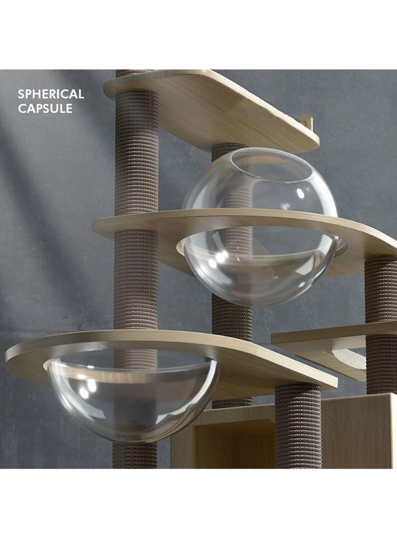 مونوج شجرة قطط مع أعمدة خدش من نبات السيزال، بيت لعب للقطط، برج كبير متعدد المستويات ومكان للراحة للقطط - Image 4