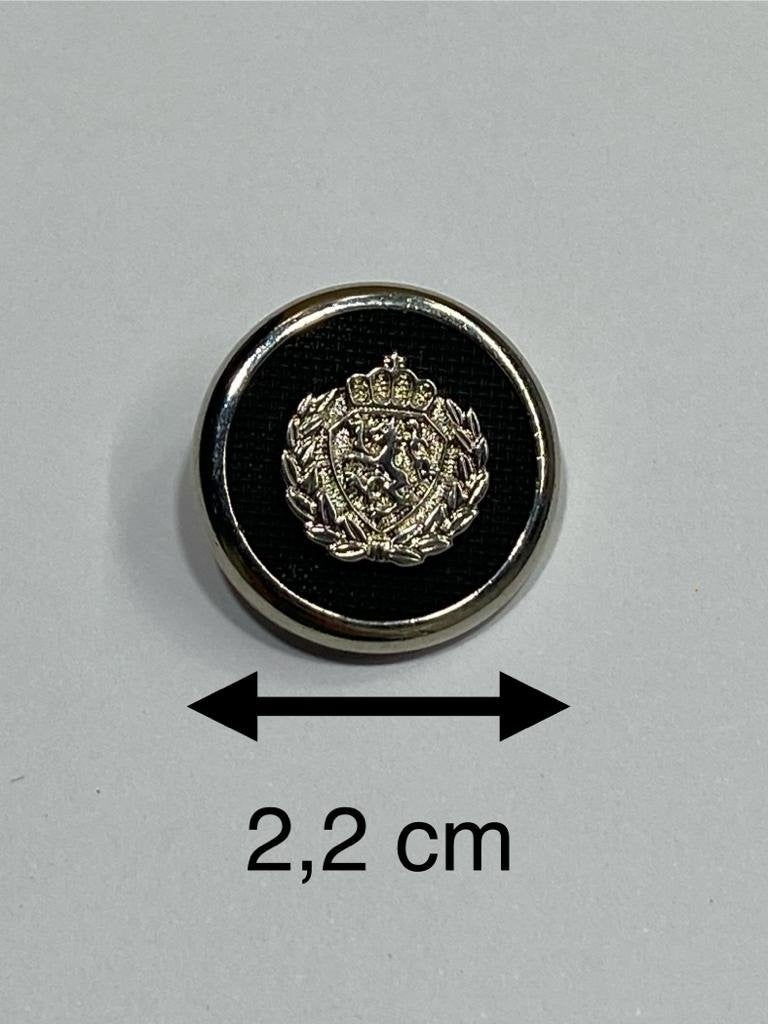 Karan Tuhafiye Karan Haberdashery Trench Coat Jacket Button / Metallized (Plastic) / Set of 6 / Black - Image 2
