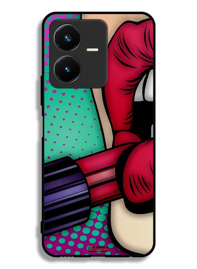 Tolwak Vivo Y22 Protective Case Cover Lipstick - Image 1