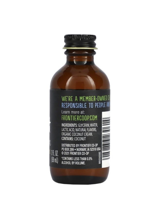 Frontier Co-op Frontier Co-op, Coconut Flavor, Non-Alcoholic, 2 fl oz (59 ml)  - Image 2