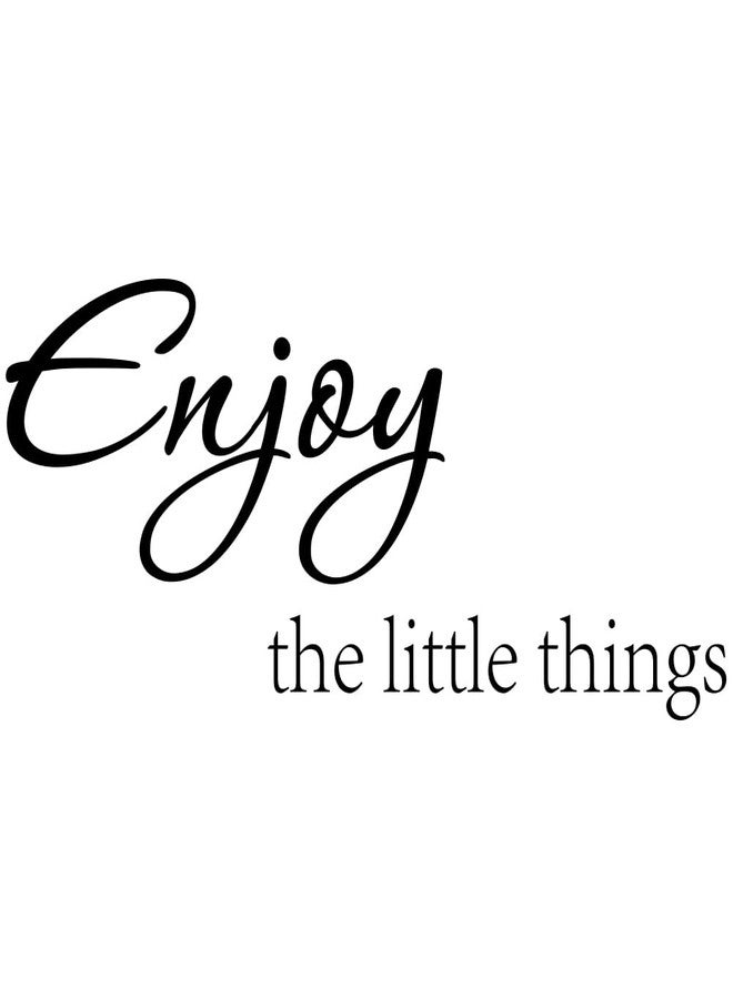 Fencosyn Enjoy The Little Things Vinyl Wall Decal Quotes Saying Home Decor Stickers - Image 1