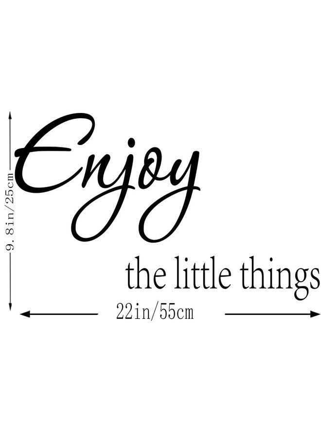 Fencosyn Enjoy The Little Things Vinyl Wall Decal Quotes Saying Home Decor Stickers - Image 4