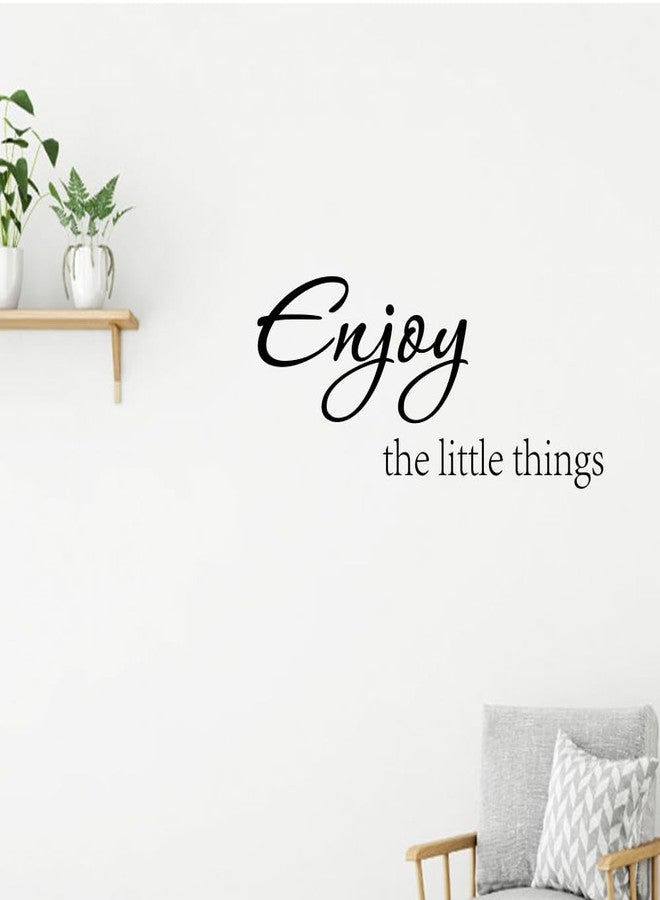 Fencosyn Enjoy The Little Things Vinyl Wall Decal Quotes Saying Home Decor Stickers - Image 2