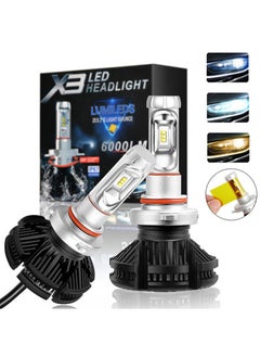 1 x 5 pcs X3 LED Headlight H7 H11 Dual Beam Auto Lamp 9004 HB1