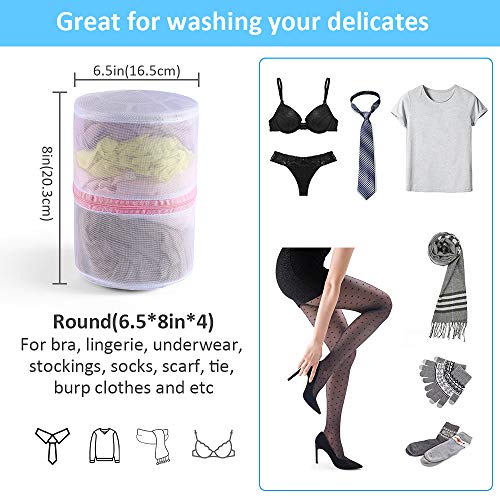 GOGOODA 4 Pcs Mesh Laundry Bag for Bras Lingerie Wash Bag for Delicates, Large, 4 Pack - Image 2