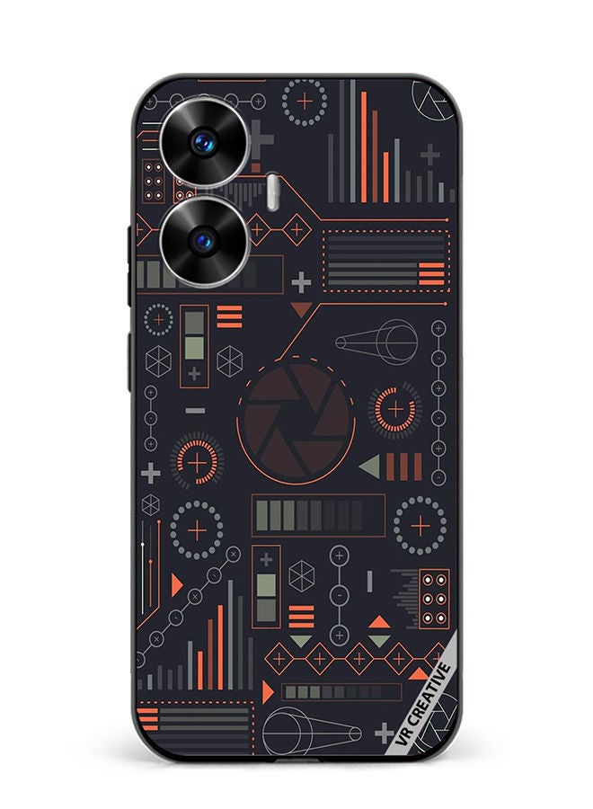 VR CREATIVE Protective Case Cover For Realme C55 Multicolur Design Multicolour - Image 1