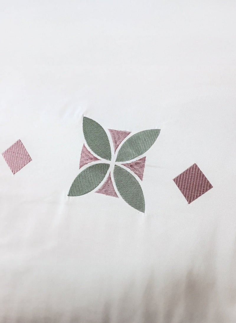 NADAV AL-Hasa rose & tiffany embroidered double summer Comforter set 9Pcs - Image 3