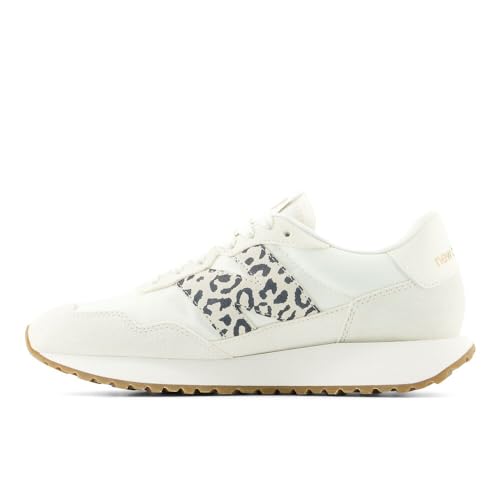 New Balance Women's 237 V1 Sneaker, Sea Salt/Black/Gold Metallic, 7.5 - Image 4