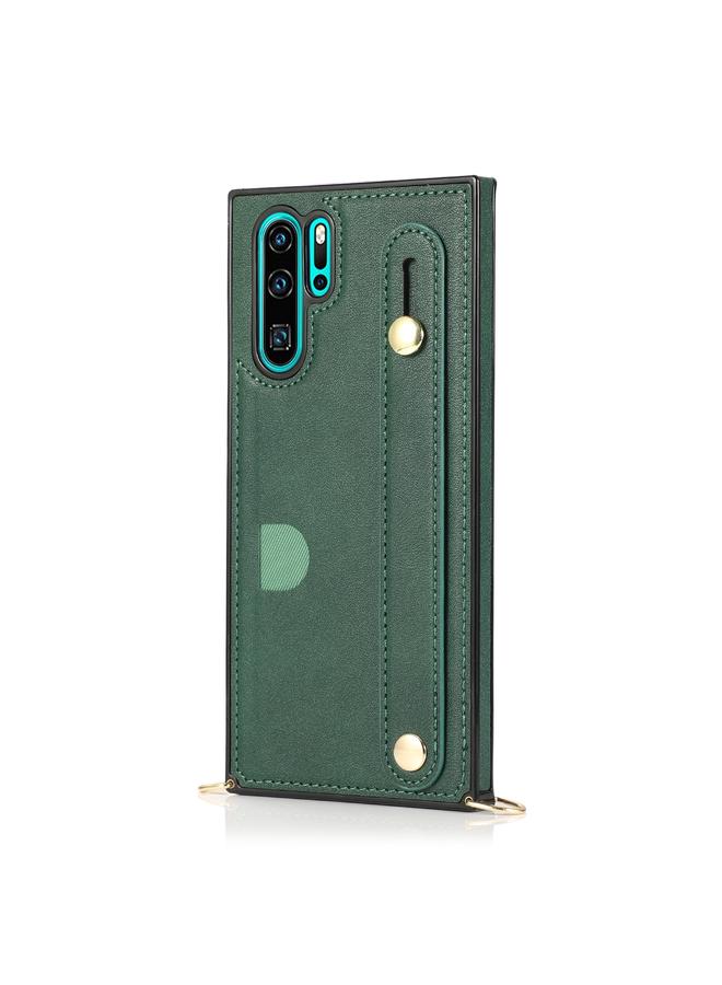 زبون جراب لهاتف Huawei P30 Pro مع حزام معصم من البولي يوريثان الحراري المقاوم للصدمات مع حزام كتف وحامل وفتحة بطاقة - Image 2