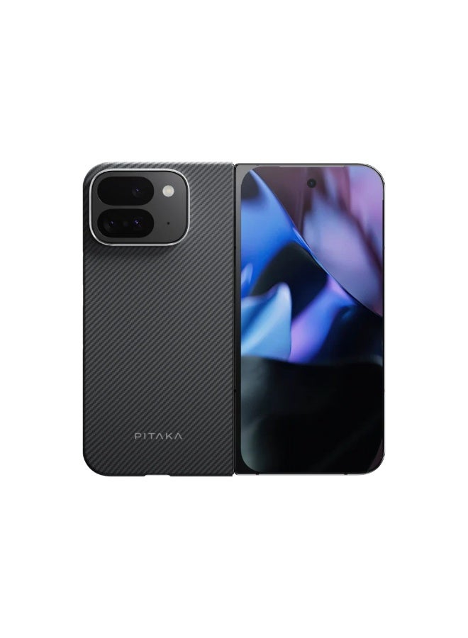 PITAKA Google Pixel 9 Pro Fold Ultra-Slim Case Black/Grey (Twill)