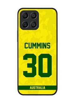 Stylizedd Rugged Black Edge Case for Honor X8 5G, Slim fit Soft Case Flexible Rubber Edges Thin Cover - Player Name - Pat Cummins, Jersey Number- 30  - Image 1