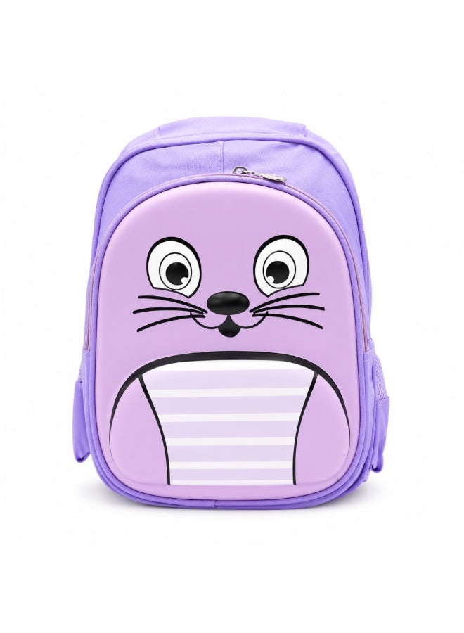 School Backpack Lightweight Large Capacity Multi Pocket Bookbag Adjustable Padded Shoulder Straps Water Resistant Everyday Backpack Study Travel Outdoor Activities Daily Use (Mint monster light blue)