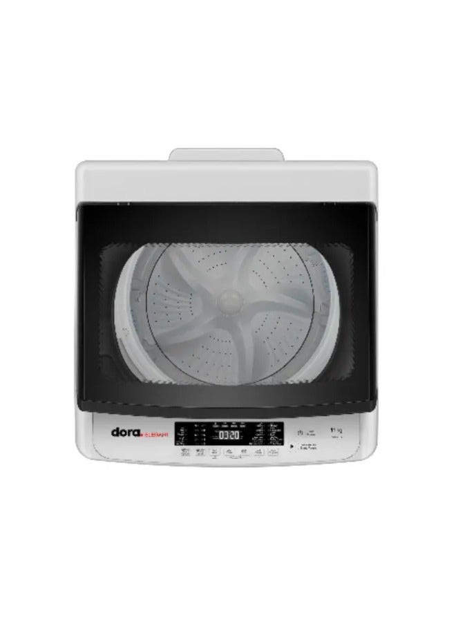 دورا اليجينت غسالة ملابس علوية - 7 كيلو - 10 برامج - (ELEGANT) - أبيض - DETLK07A-WH - Image 2