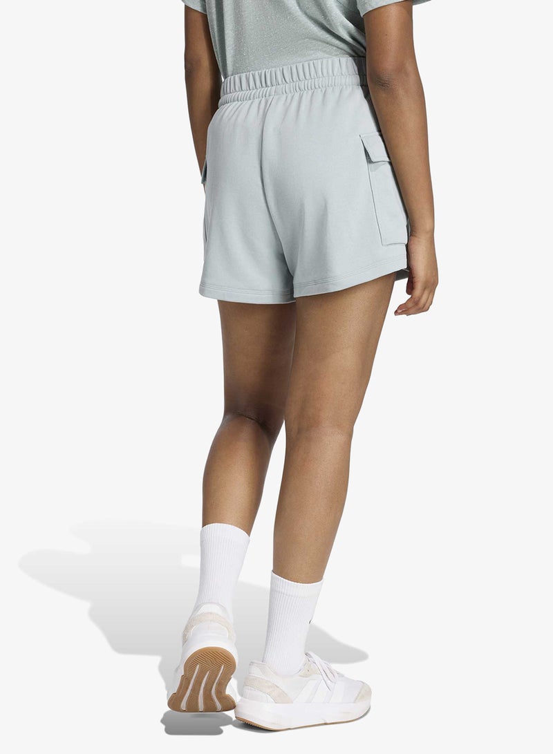 Adidas Essential Small Logo French Terry Cargo Shorts - Image 2