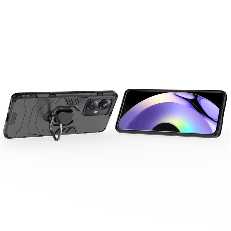 SPAZY CASE® Realme 10 Pro Plus 5G Back Cover | Dual Layer Armor Defender Full Body Protective + PC Hybrid Kickstand Back Case for Realme 10 Pro Plus 5G - Image 5
