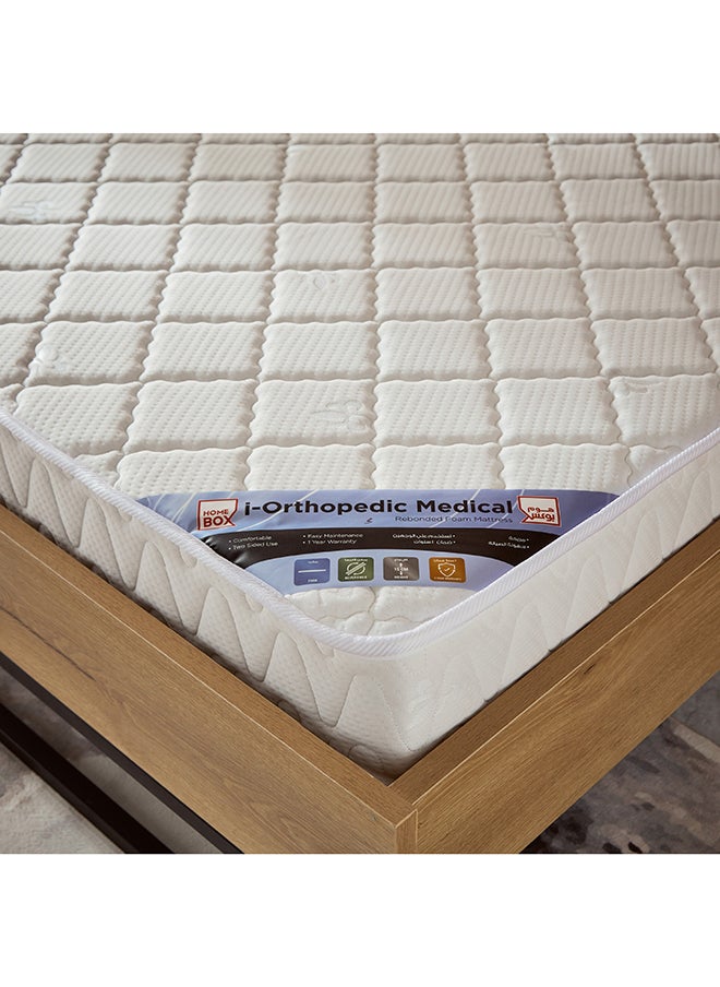 Home Box - iOrthopedic Medical Firm Rebonded Foam Twin Mattress - 120x200x15 cm - Image 1