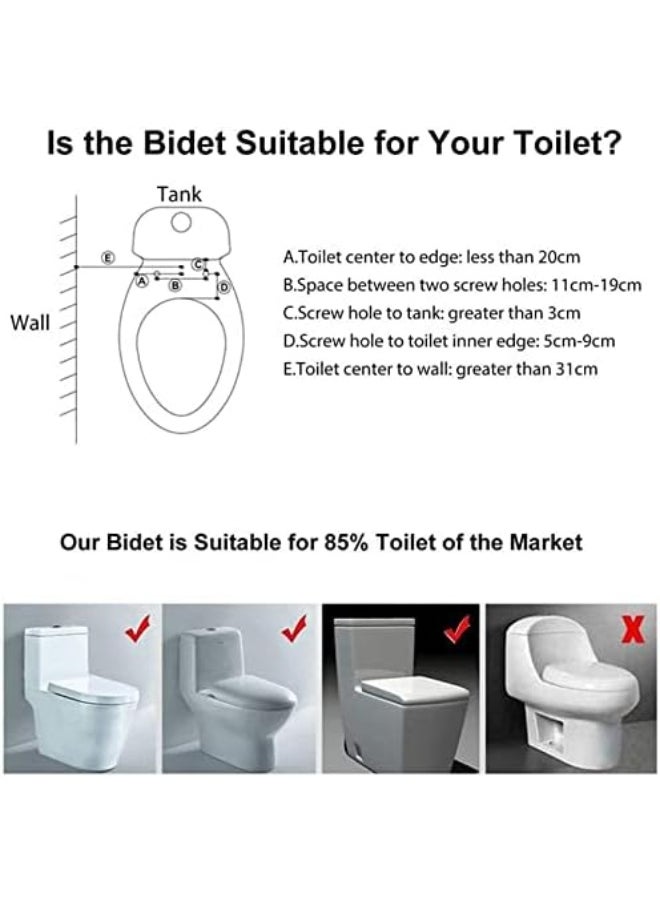 IBAMA Toilet Bidet Non-Electric Mechanical Water Sprayer Toilet Seat Compatible Attachable Bidet- Dual Nozzle, Black Color - pzsku/Z8DBA92BA15FA369B3EE5Z/45/_/1738147058/c54edc34-03ac-4e88-a2df-b2d62864e976