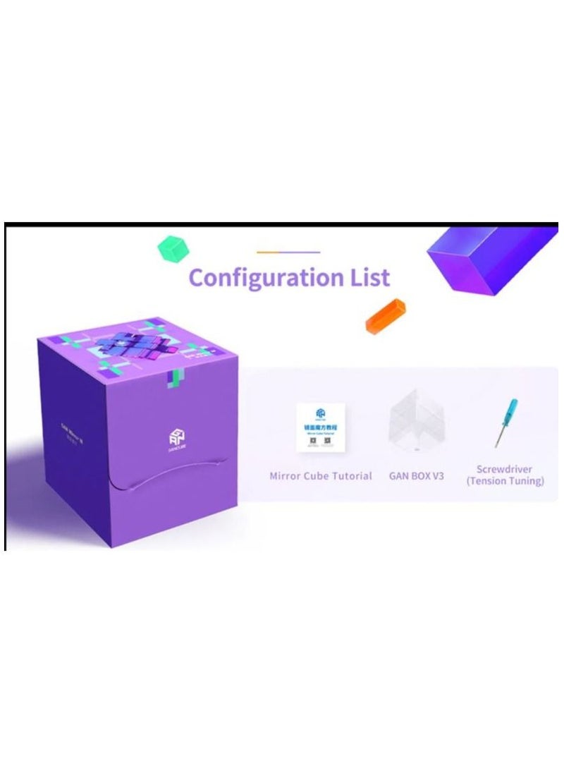 GANCUBE - GAN Mirror M Purple - Magnetic Alien Cube - Image 1