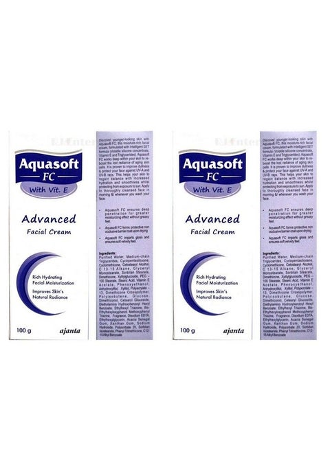 Ajanta Pharma Skinhub Aquasoft Fc With Vit. E Advanced Facial Cream (Pack 2)
