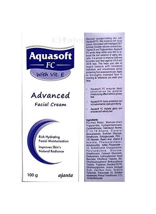 BREEMETIC Ajanta Pharma Skinhub Aquasoft Fc With Vit. E Advanced Facial Cream (Pack 2)  - Image 3