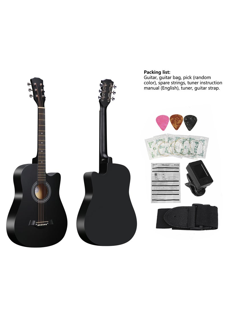 Sharpdo 38-Inch Beginner High Quality Basswood Guitar with Guitar Accessories with Carry Bag, Suitable for Beginners  - Image 1