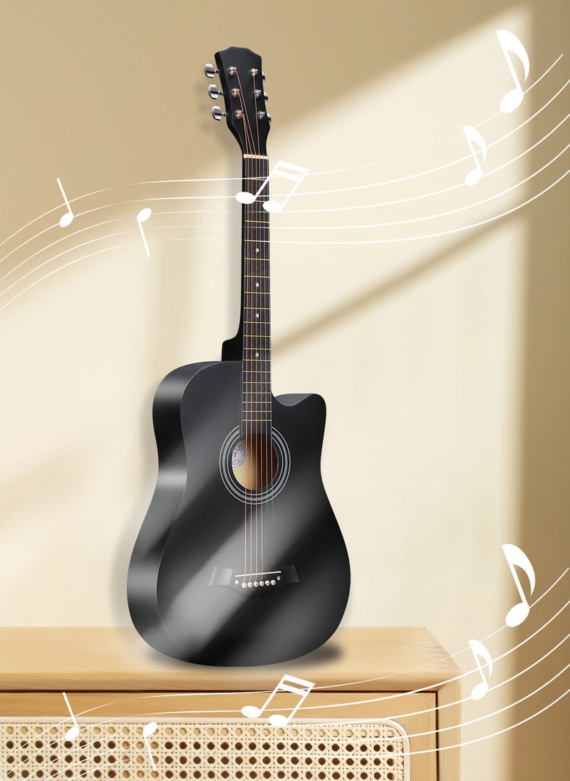 Sharpdo 38-Inch Beginner High Quality Basswood Guitar with Guitar Accessories with Carry Bag, Suitable for Beginners  - Image 4
