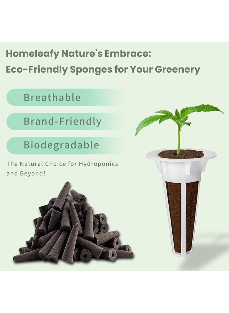 Aikanbo 42-Piece Hydroponic Kit to Grow Any Plant，Includes 10 Planting Charcoal，10 Planting Baskets, 10 Seedling Covers，10 Labels，2 Types Of A&B Plant Fertilizers，Suitable For All Hydroponic Brands - Image 4