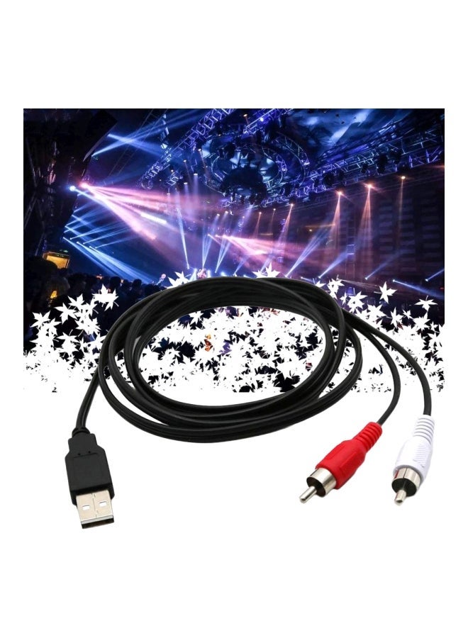 NIBEMINENT USB To RCA Cable Black  - Image 5