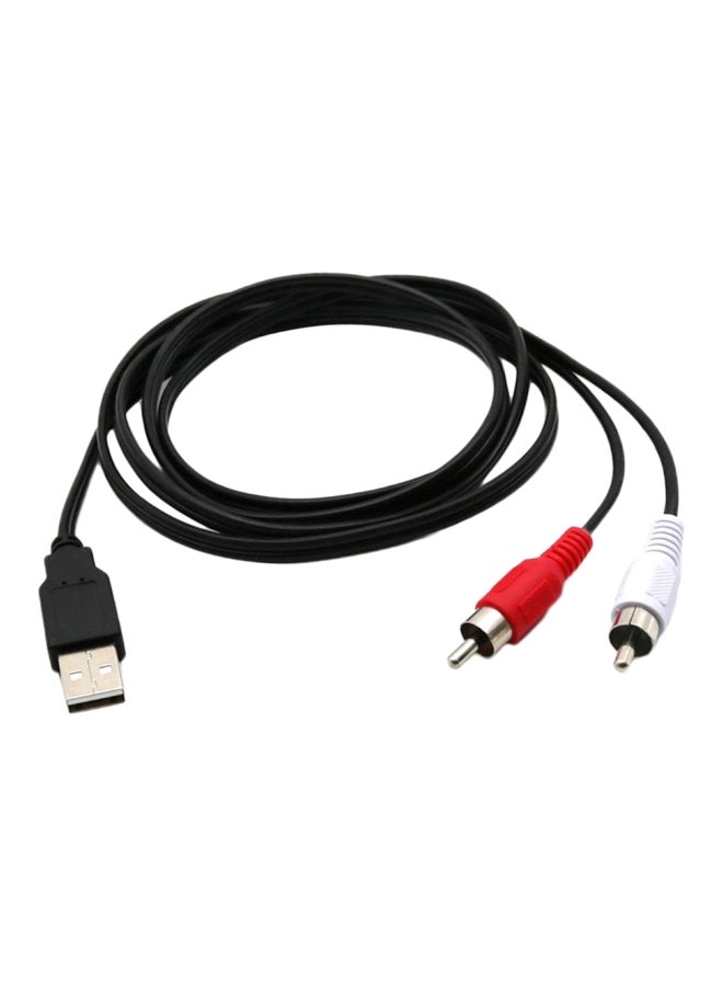 NIBEMINENT USB To RCA Cable Black  - Image 3