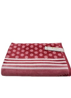 Duke DUKE IZMIR Yarn dyed bath towel - 70 Cm x 140 Cm, Soft Towel 520 GSM, 100% Cotton (PEACH).  - Image 1
