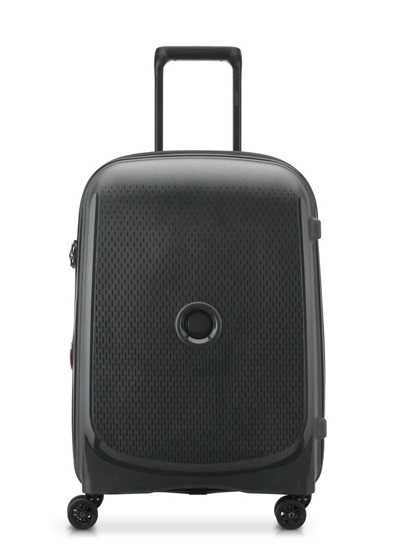 ديلسي _باريس Belmont+ 55cm Hardcase 4 Double Wheel Non-Expandable Cabin Luggage Trolley Black