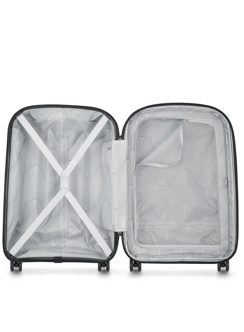 ديلسي _باريس Belmont+ 55cm Hardcase 4 Double Wheel Non-Expandable Cabin Luggage Trolley Black