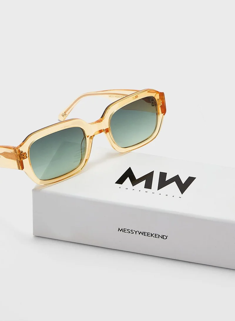 MESSYWEEKEND Downey Shape Sunglasses