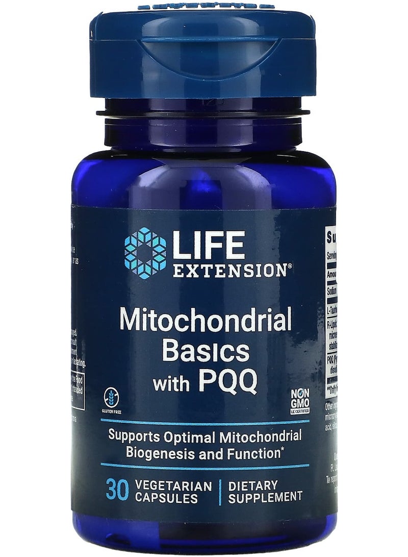 Mitochondrial Basics with PQQ, 30 Vegetable Capsules