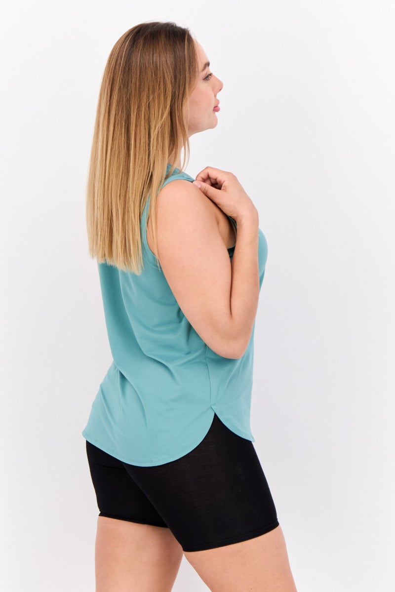 HEAD Women Sportswear Fit Sleeveless Training Top, Sage Green - Image 3