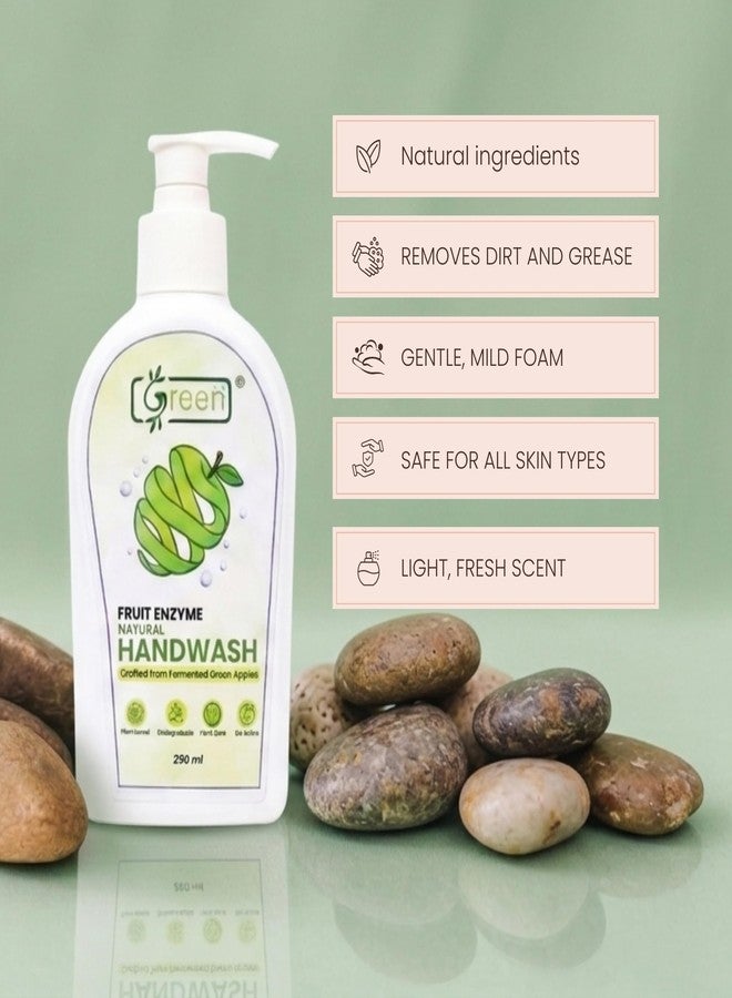 GREEN'S Green Hand Wash with Fermented Green Apple Extracts | Natural Fruit Enzyme Hand| Gentle on Sensitive Skin - Image 3