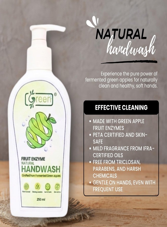 GREEN'S Green Hand Wash with Fermented Green Apple Extracts | Natural Fruit Enzyme Hand| Gentle on Sensitive Skin - Image 4