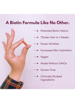 Purity Products MyBiotin ProClinical - Thicker Hair in 3 Weeks & Fights Wrinkles - MB40X Patented Biotin Matrix w/ Astaxanthin - 40X More Soluble vs Ordinary Biotin - Hair, Skin & Nails - Purity Products - 90 Count  - Image 4