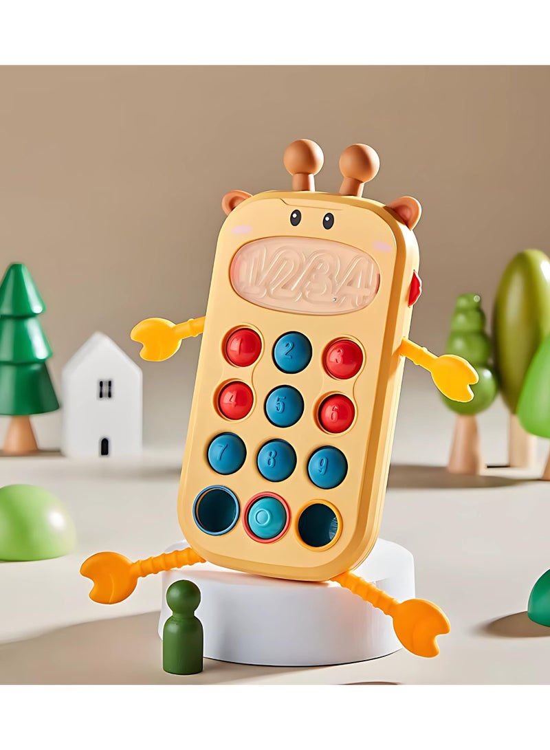 Twisoo Baby Sensory Teething Toy – Giraffe Shaped Toy for Fine Motor Skills, Early Education, Tactile Stimulation, Soothing Chew Toy for Infants & Toddlers 6M+ (Yellow) - Image 5