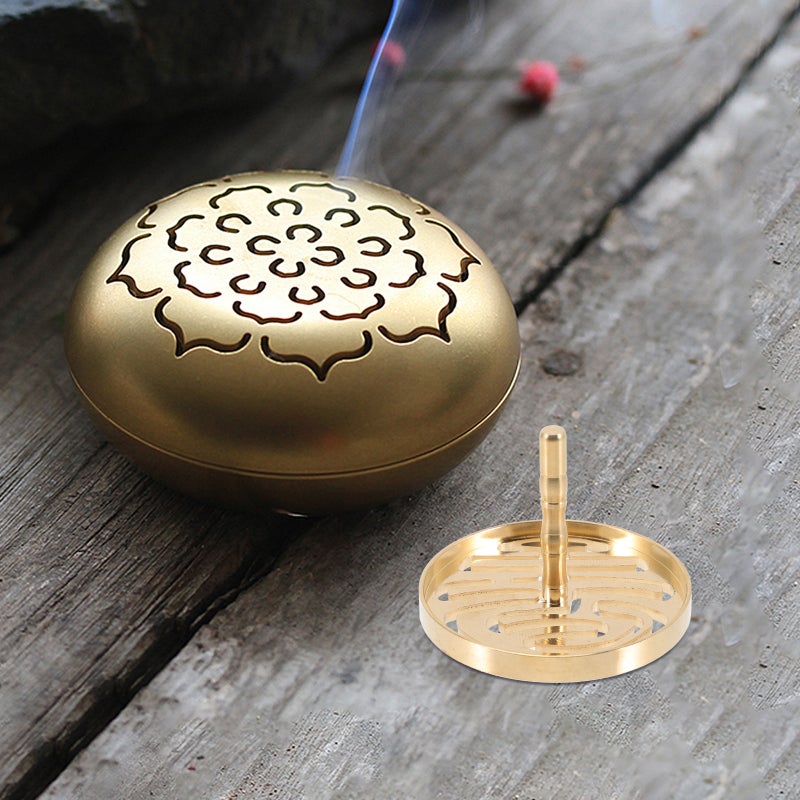 Incense Press Mold Classical Pattern Brass Incense Mold Tool Incense Shaping Mold - Image 1