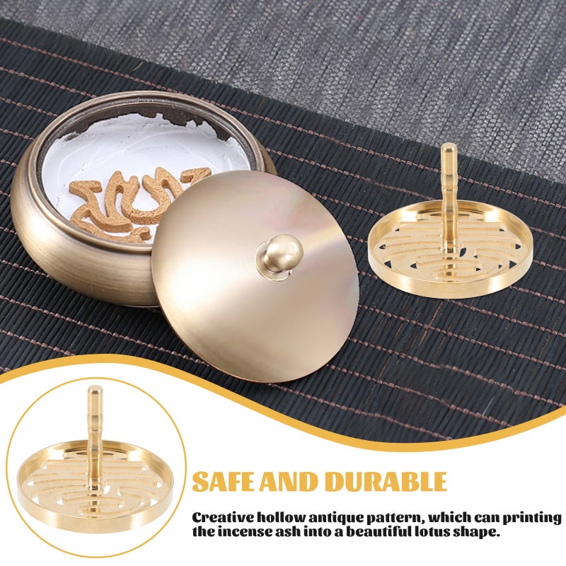 Incense Press Mold Classical Pattern Brass Incense Mold Tool Incense Shaping Mold - Image 2