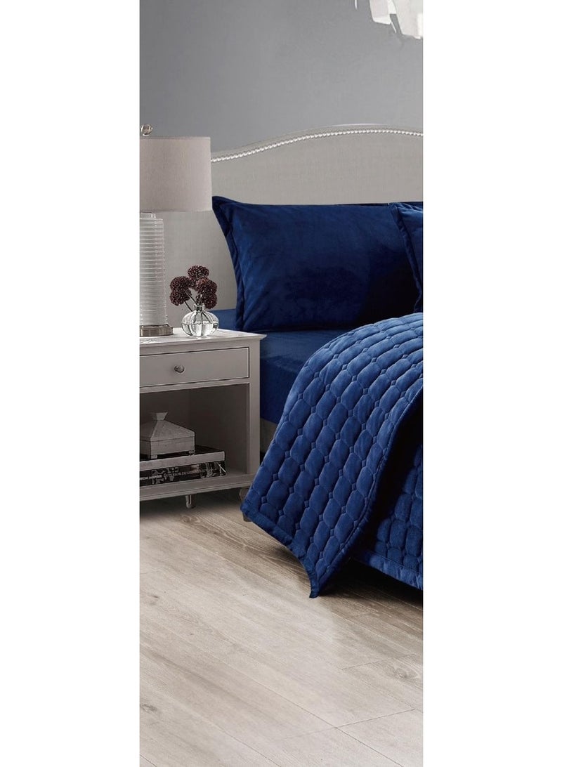 Red Rose Soft velvet single bed quilted - Image 2