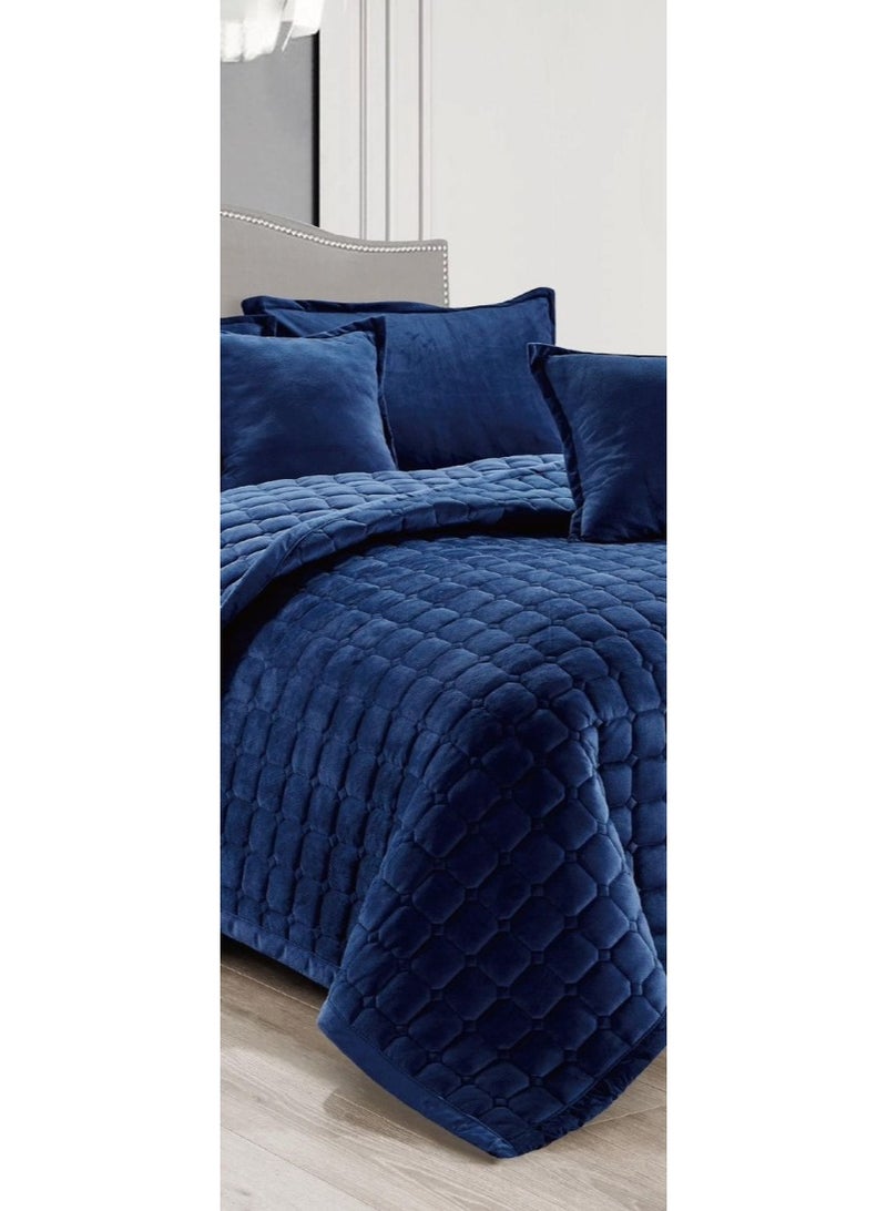 Red Rose Soft velvet single bed quilted - Image 3