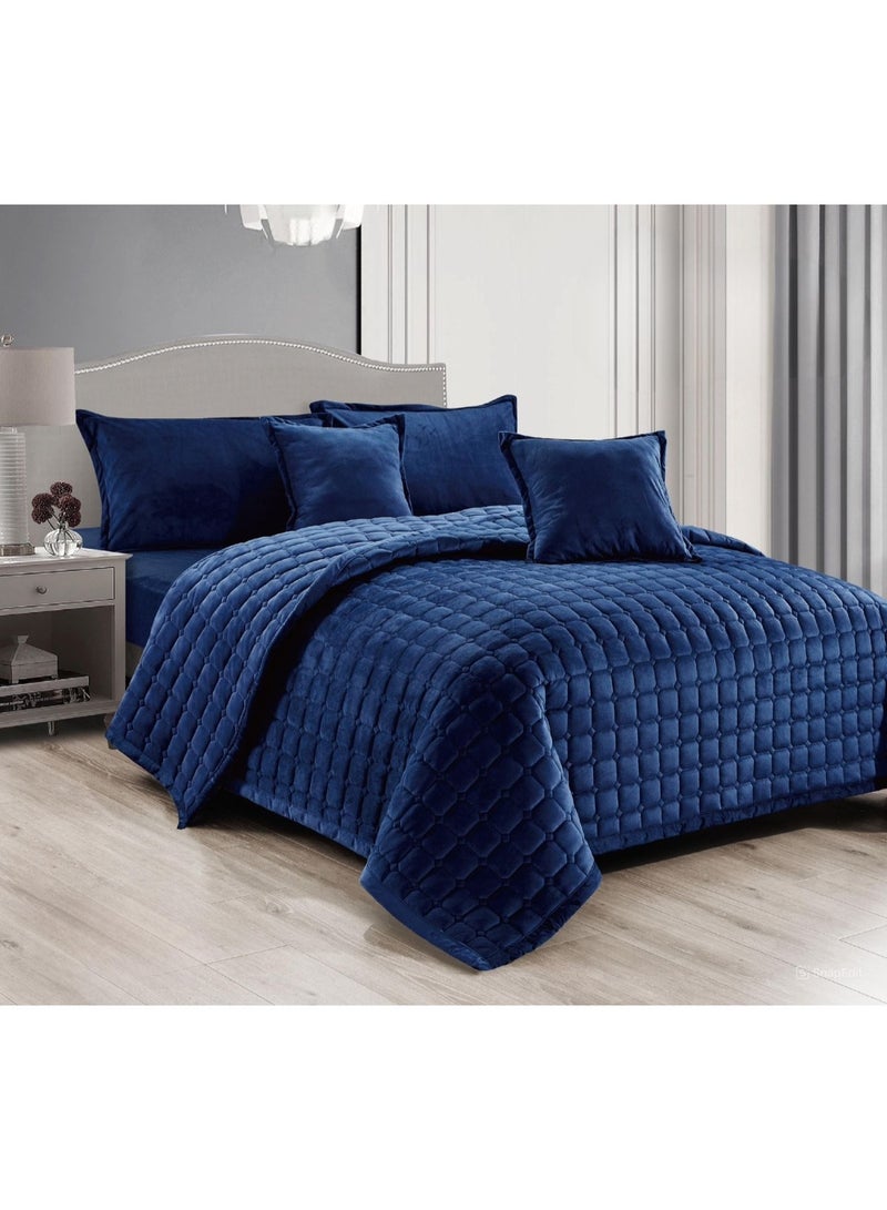 Red Rose Soft velvet single bed quilted - Image 1