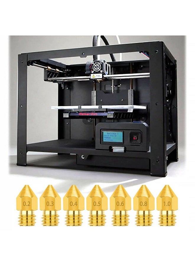 24PCS 3D Printer Nozzles, Extruder MK8 Nozzle Hardened Steel, Brass High Temperature Resistant Nozzle with Nozzle Cleaning Needles for Creality Ender 3/3 Pro/3 V2, Ender 5/5 Pro, CR-10/10S - Image 3