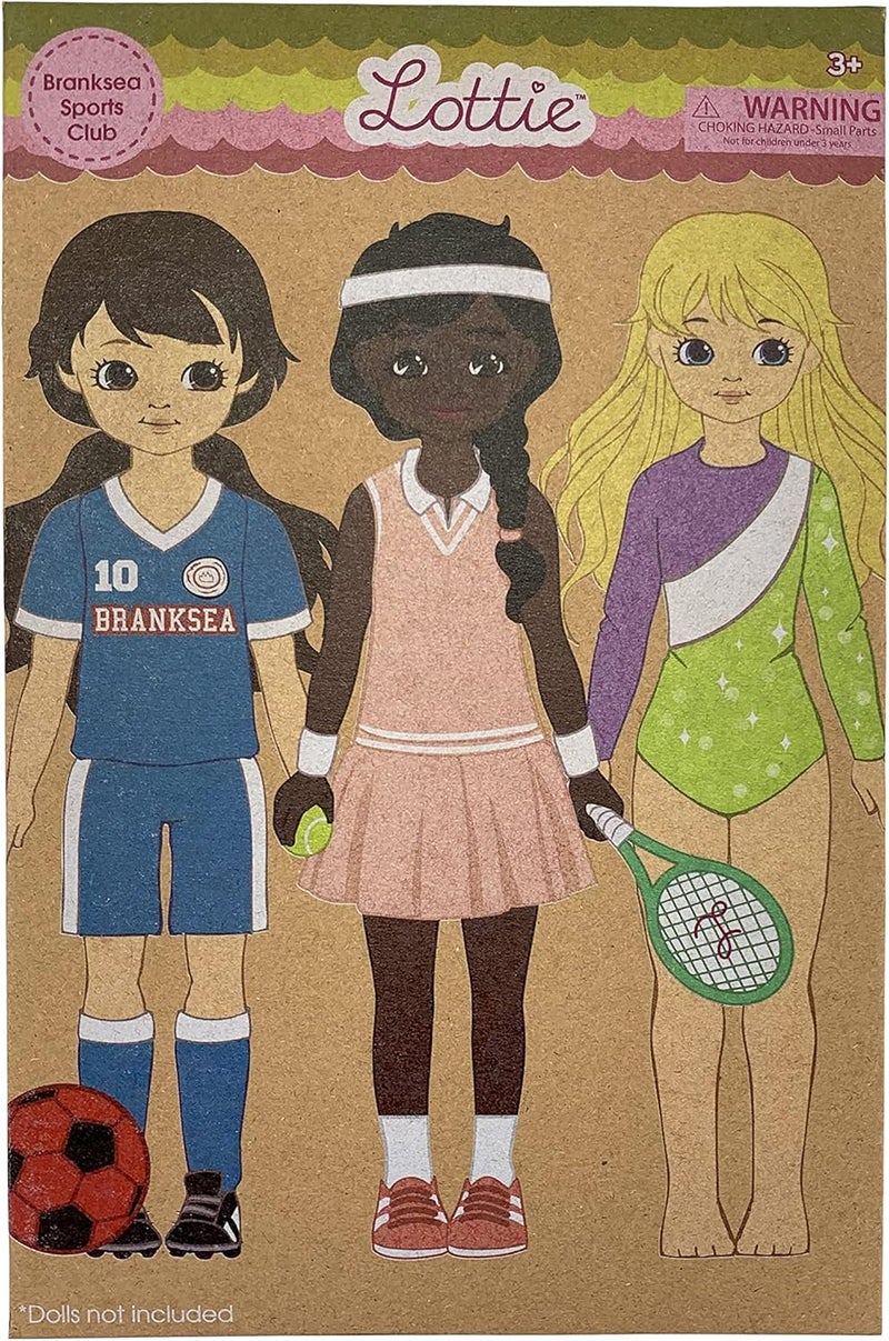 Lottie Branksea Sports Club Multipack Outfits for Dolls - Sports Accessories for Kids - Image 1